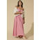 ONLY CARMAKOMA maxi zomerjurk Plus Size - roze
