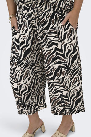 wide leg broek Plus Size - zwart