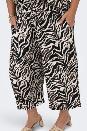 wide leg broek Plus Size - zwart