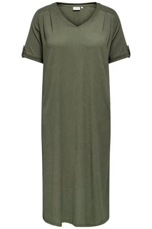 T-shirtjurk zomerjurk donkergroen