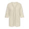 ONLY CARMAKOMA katoenen gebreid vest Plus Size - beige