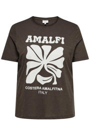 thumbnail: ONLY CARMAKOMA T-shirt donkerbruin