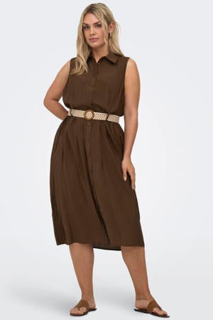 blousejurk Plus Size - bruin