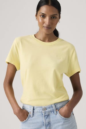 T-shirt lichtgeel