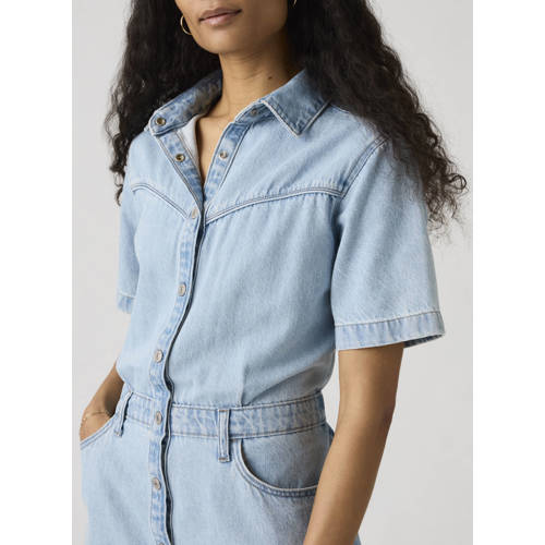 Levi's spijkerjurk light blue denim afbeelding
