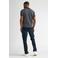 Petrol Industries regular polo donkerblauw gebreid