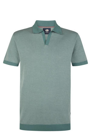 regular polo gebreid groen