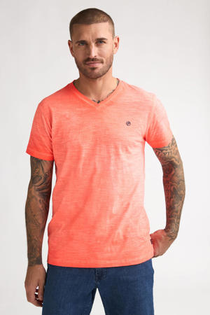 regular T-shirt koraalrood