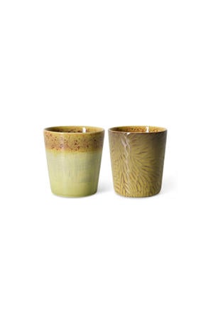 Van Gogh koffiekopje 70s (Ø7,5 cm) (180 ml) (set van 2)