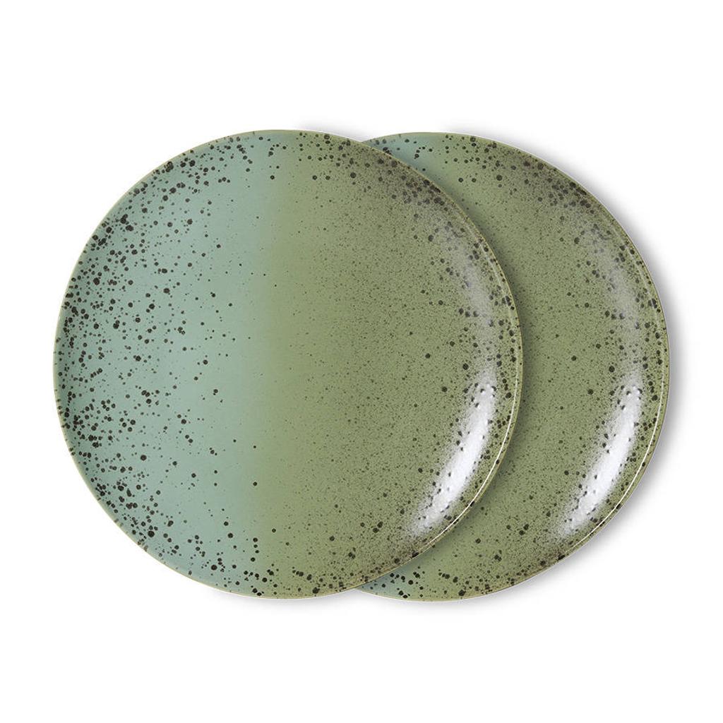 HKLIVING dinerbord 70s (Ø27,5 cm) (set van 2)