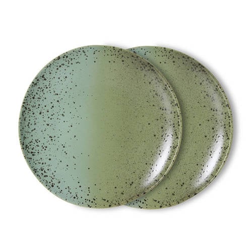 HKLIVING dinerbord 70s (Ø27,5 cm) (set van 2) afbeelding