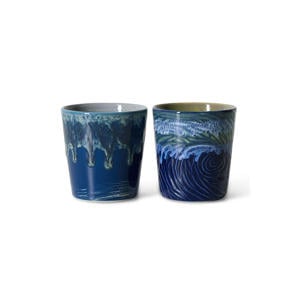 Van Gogh koffiekopje 70s (Ø7,5 cm) (180 ml) (set van 2)