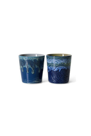 Van Gogh koffiekopje 70s (Ø7,5 cm) (180 ml) (set van 2)