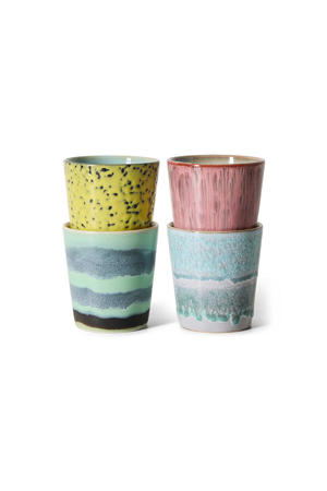 koffiekopje 70s (Ø7,5 cm) (180 ml) (set van 4)