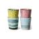 HKLIVING koffiekopje 70s (Ø7,5 cm) (180 ml) (set van 4)