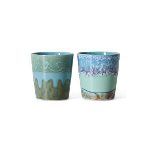 Van Gogh koffiekopje 70s (Ø7,5 cm) (180 ml) (set van 2)