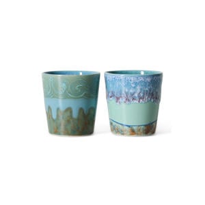 Van Gogh koffiekopje 70s (Ø7,5 cm) (180 ml) (set van 2)