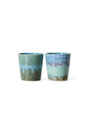 Van Gogh koffiekopje 70s (Ø7,5 cm) (180 ml) (set van 2)