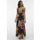 VERO MODA gebloemde maxi jurk zwart