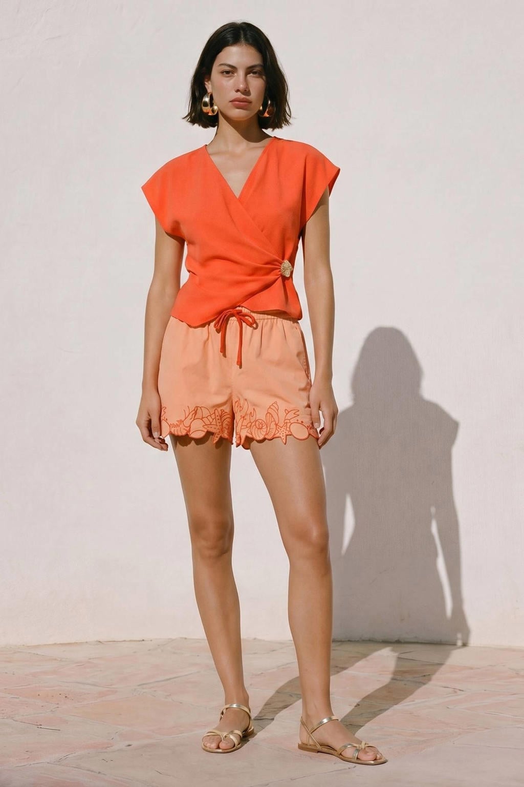 VERO MODA top oranje