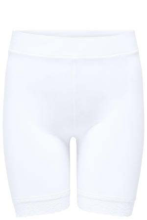 cycling short met kant CARTIME wit