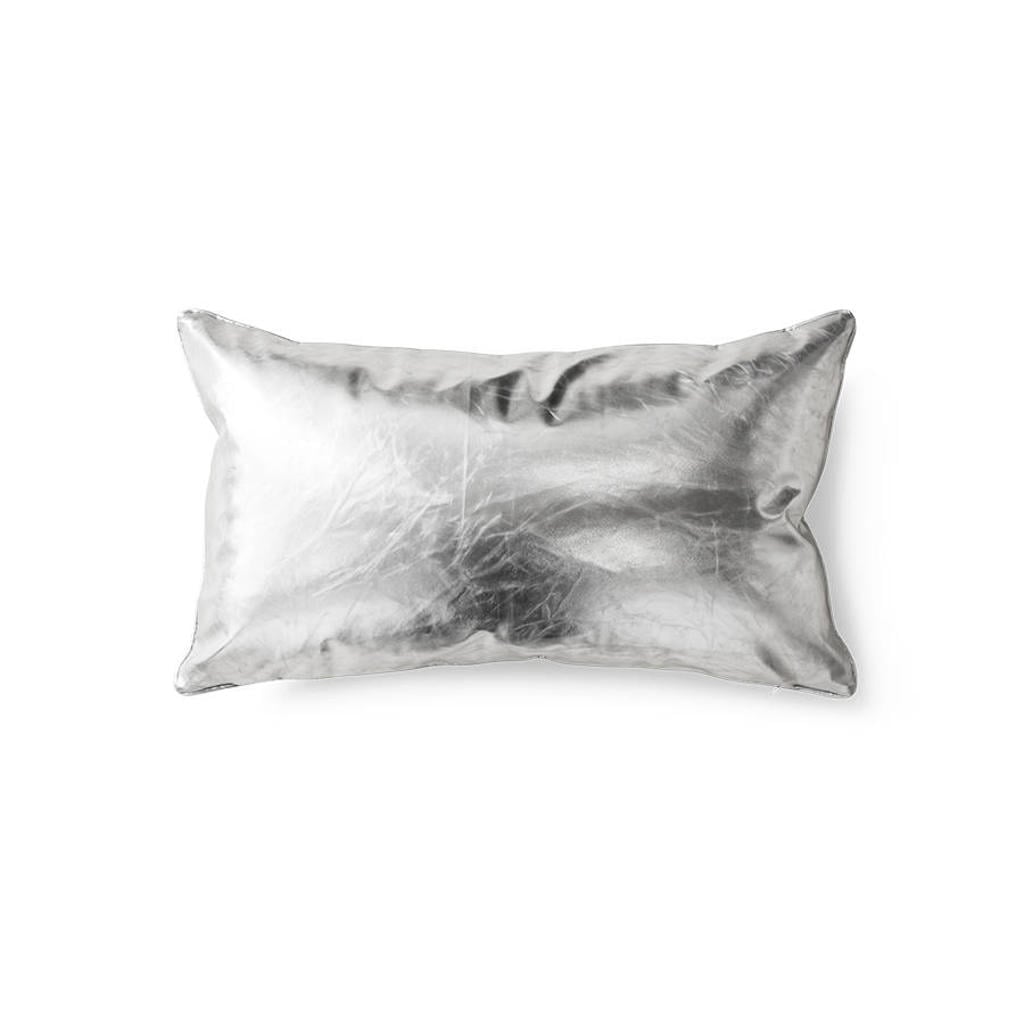 HKLIVING sierkussen zilver (60x35x5 cm)