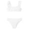 Mango Kids crop bikini met ruches wit