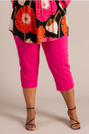 slim regular waist bermuda short roze