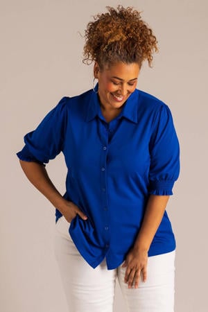 blouse blauw