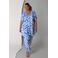 Colletta regular waist flared broek blauw