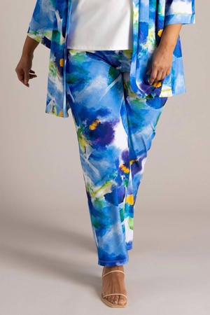 wide leg regular waist broek multi