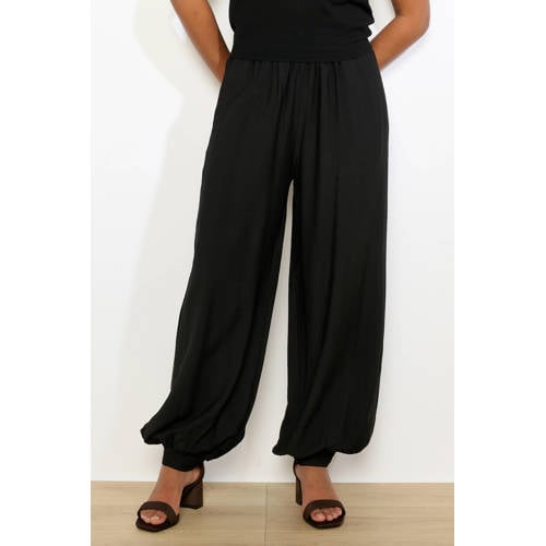 LOLALIZA regular waist casual broek zwart afbeelding