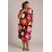 Colletta gebloemde midi jurk roze