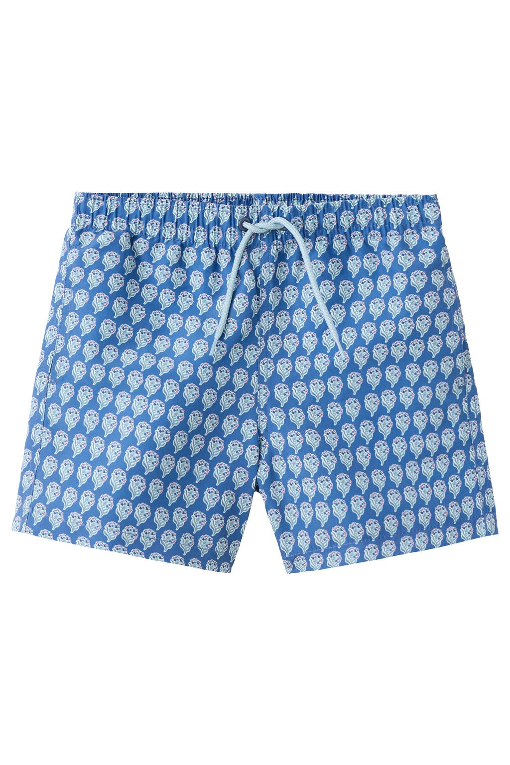 Mango Kids zwemshort all over print blauw