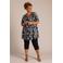 Colletta slim regular waist bermuda short zwart