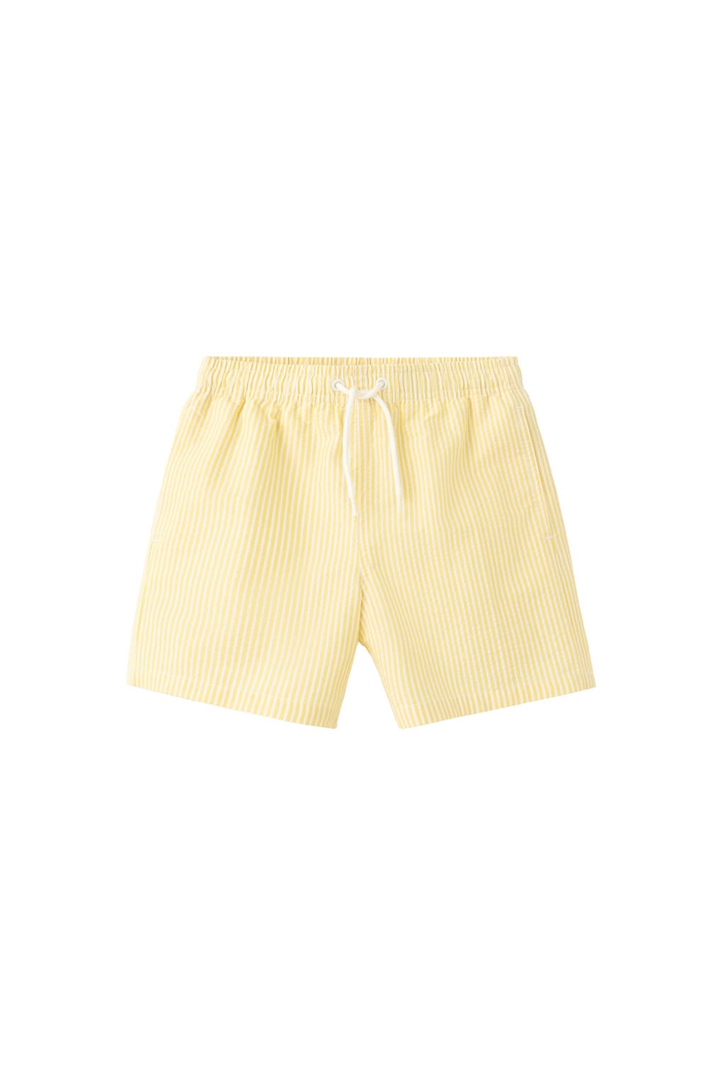 Mango Kids zwemshort gestreept lichtgeel