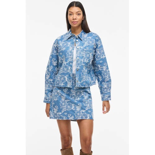 VILA spijkerjas light blue denim afbeelding