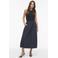 VILA midi rok marineblauw