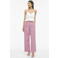 VILA wide leg high waist pantalon - roze