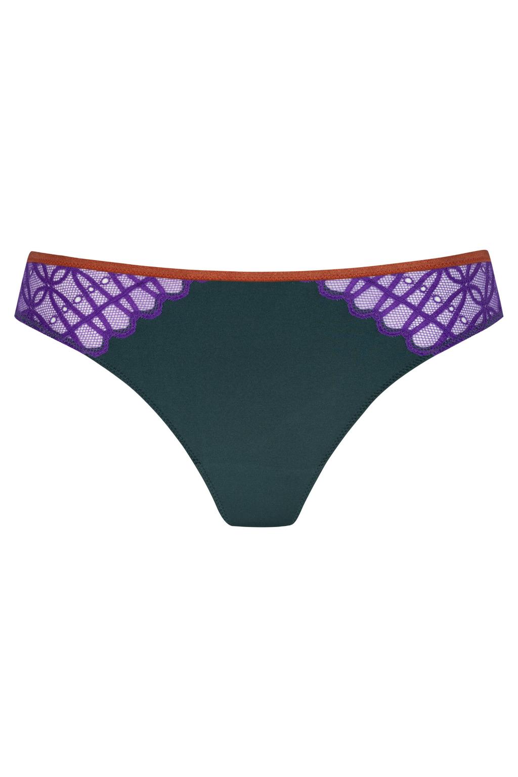 Mey Poetry Temptation brazilian slip - paars/donkergroen