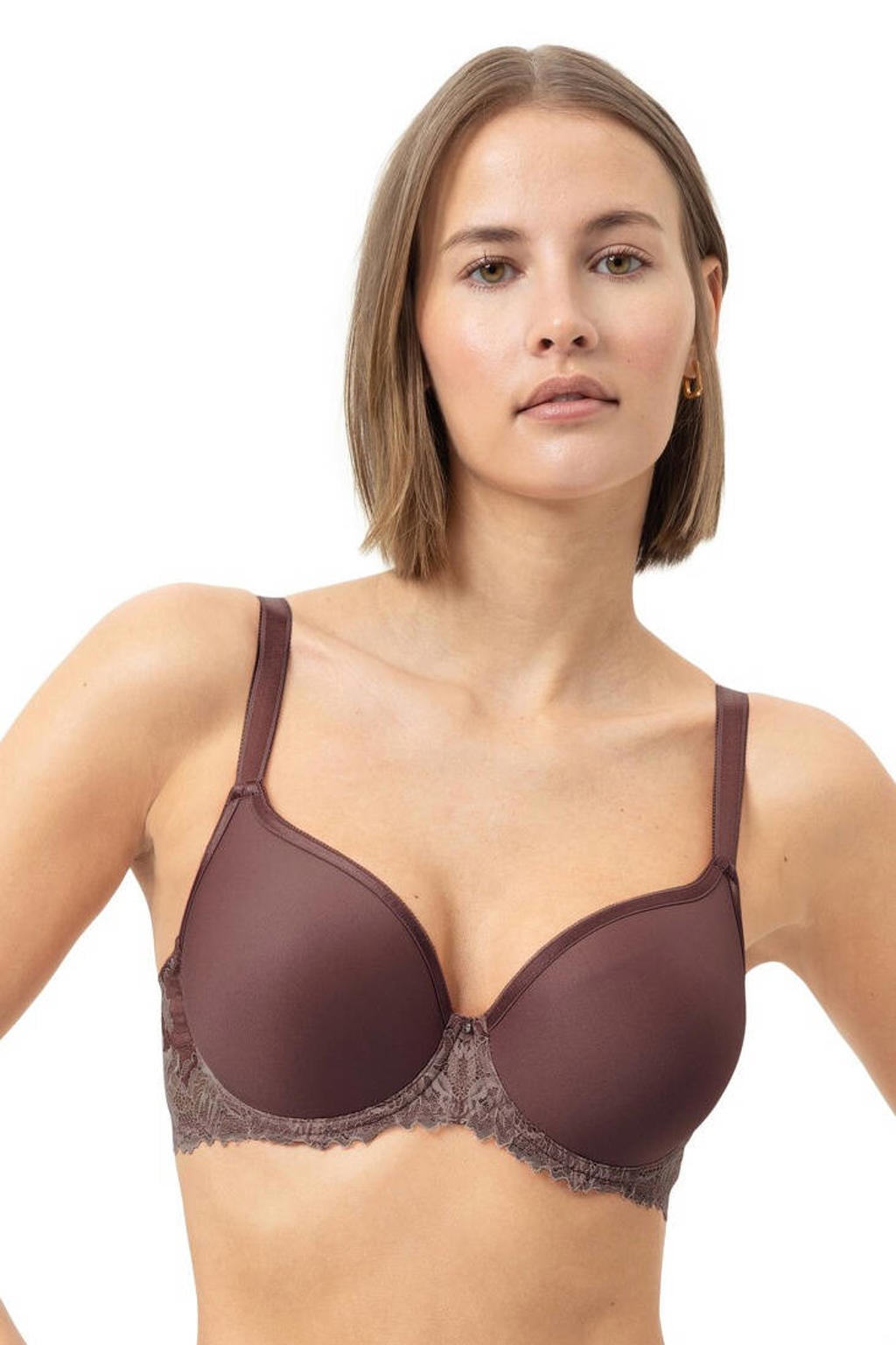 Mey Luxurious voorgevormde T-shirt-bh met beugel - donkerbruin