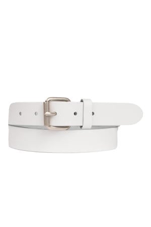leren riem wit