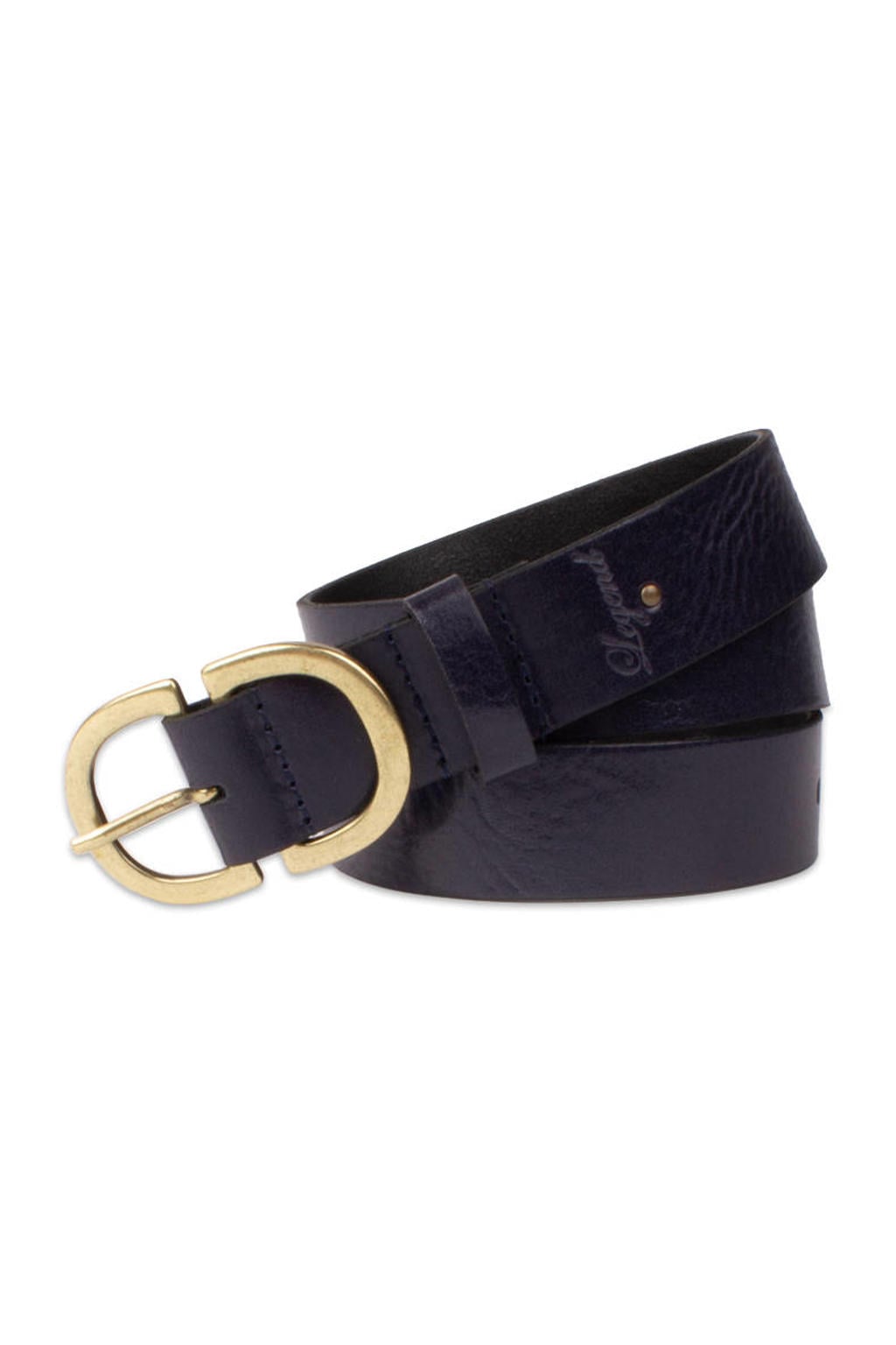 Legend leren riem donkerblauw