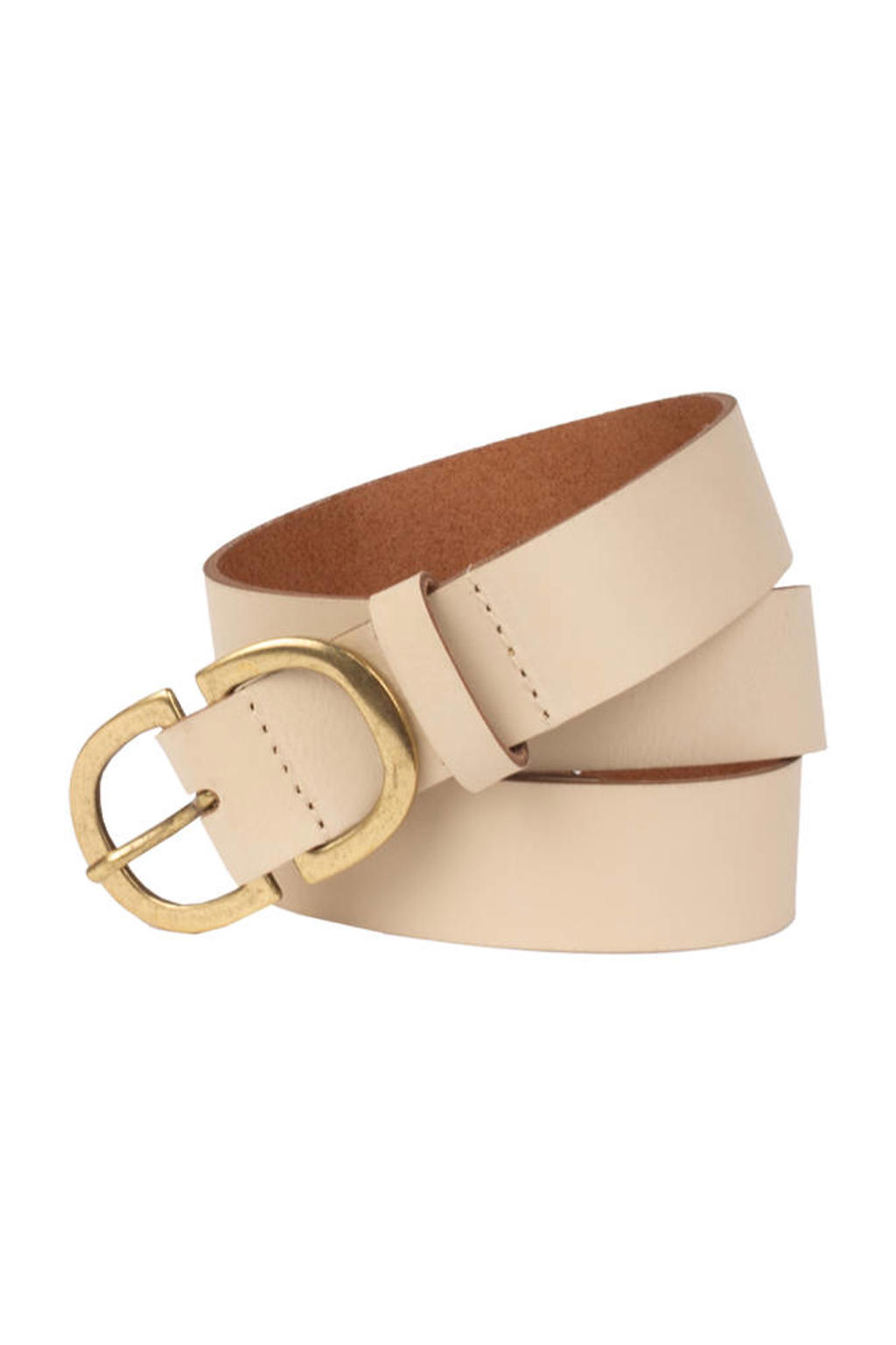 Petrol Industries leren riem beige