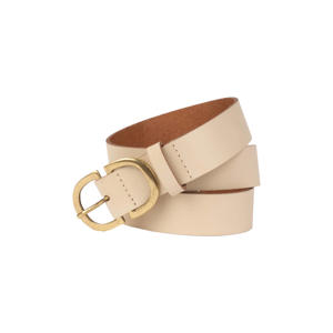 leren riem beige
