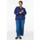 Zizzi blouse broderie blauw
