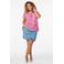 Zizzi blousetop met paisley print roze