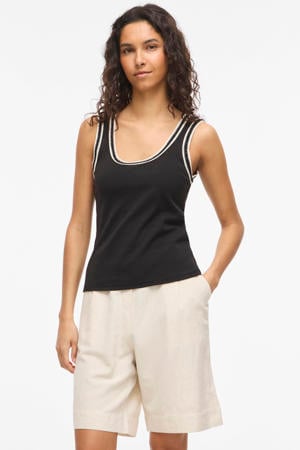 singlet gebreid zwart