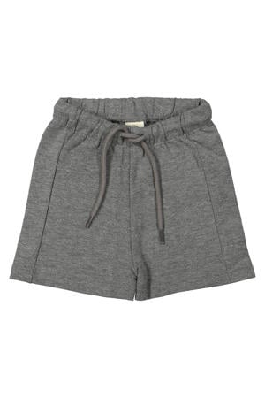 regular waist sweatshort grijs