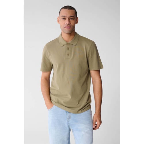 Shoeby regular polo kaki afbeelding